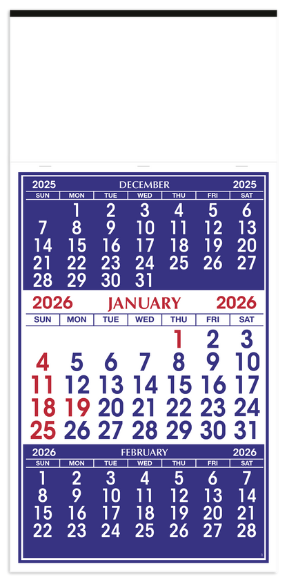 Skinner  Kennedy 3Month Display Apron Calendar-125-E