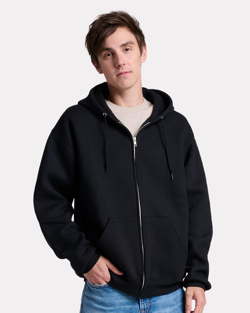 JERZEES Rugged Full-Zip Hooded Sweatshirt - Z12MR