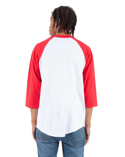 Shaka Wear Three-Quarter Sleeve Raglan T-Shirt - SHRAG
