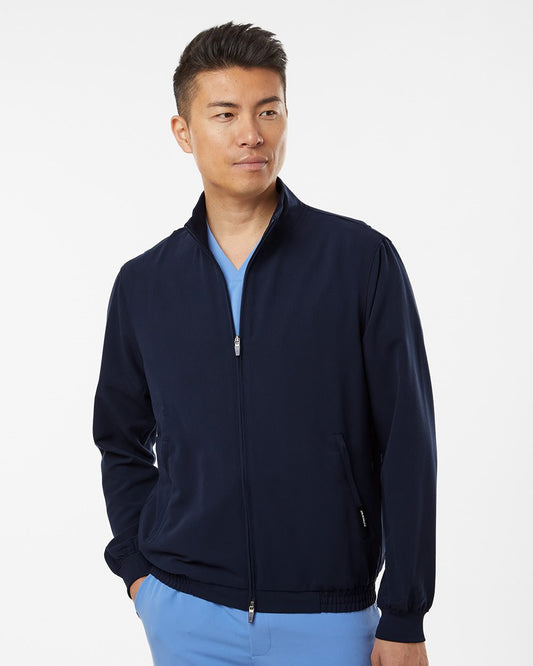 Jaanuu Wolfe Everyday Full-Zip 6-Pocket Scrub Jacket - M60001