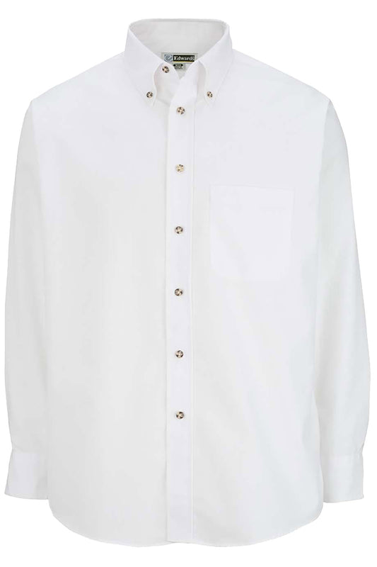 Easy Care Poplin Long Sleeve Mens Shirt