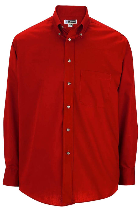 Easy Care Poplin Long Sleeve Mens Shirt - 1280