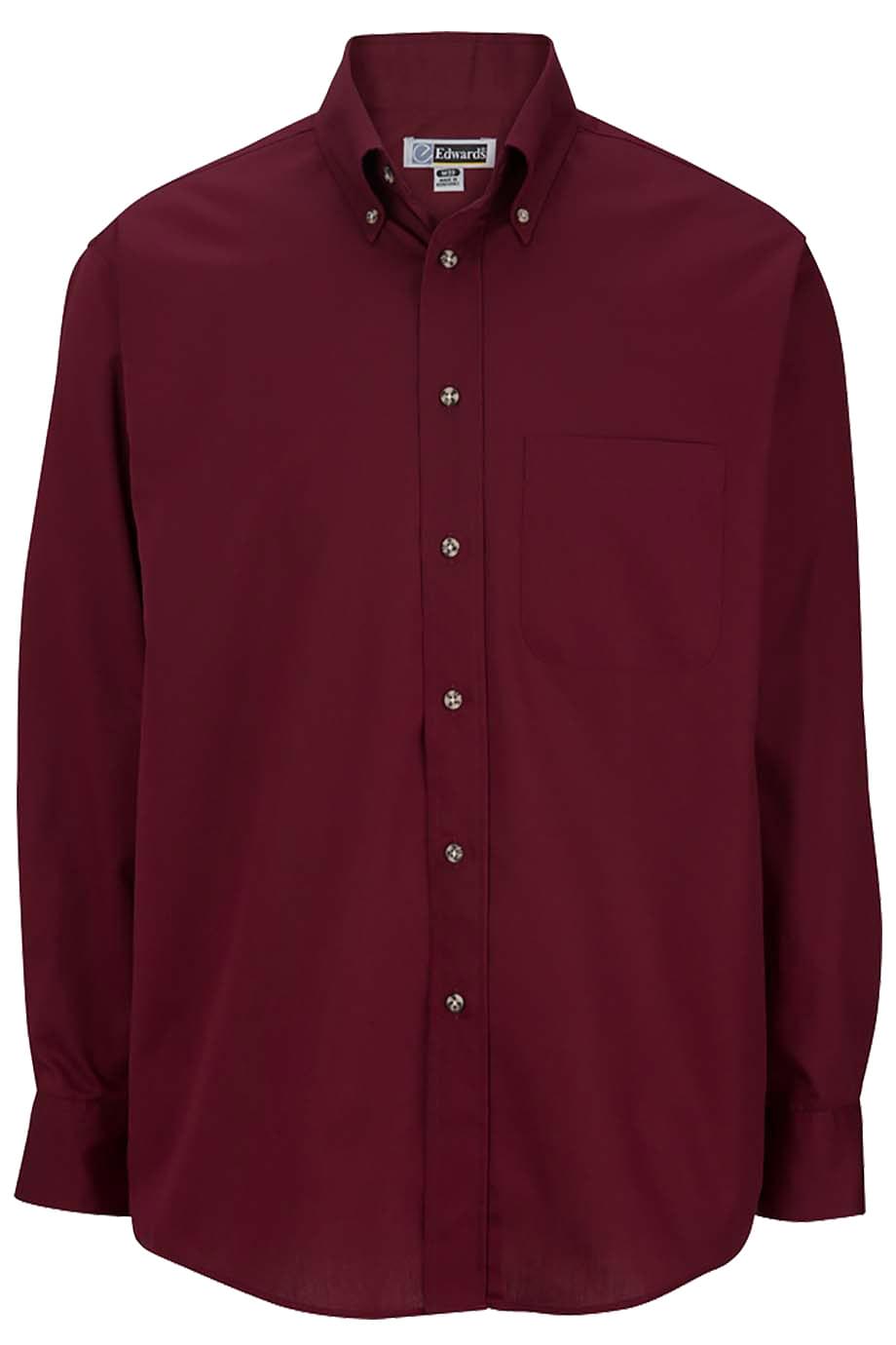 Easy Care Poplin Long Sleeve Mens Shirt