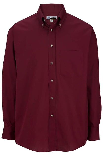 Easy Care Poplin Long Sleeve Mens Shirt - 1280