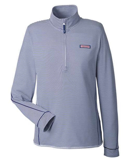 Women's Microstripe Sankaty Half-Zip Pullover
