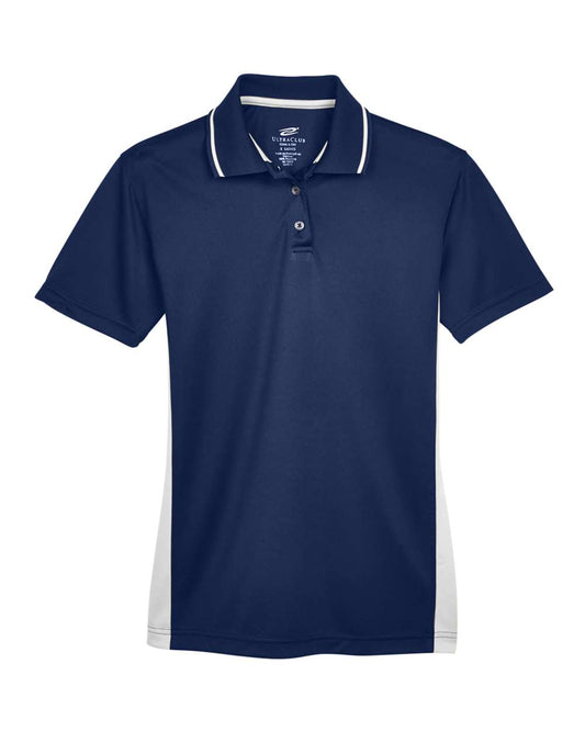UltraClub Women's Cool & Dry Sport Two-Tone Polo - 8406L