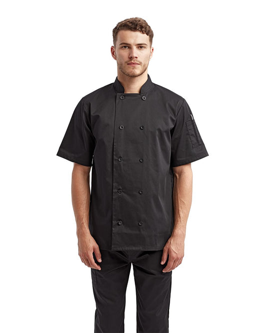 Artisan Collection by Reprime Short Sleeve Recycled Chef Coat - RP656
