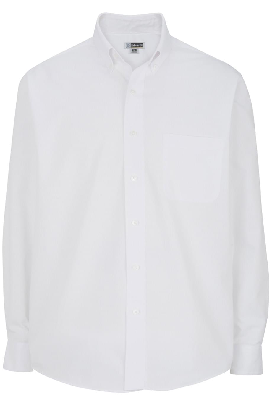 Lightweight Poplin Long Sleeve Mens Shirt - 1295