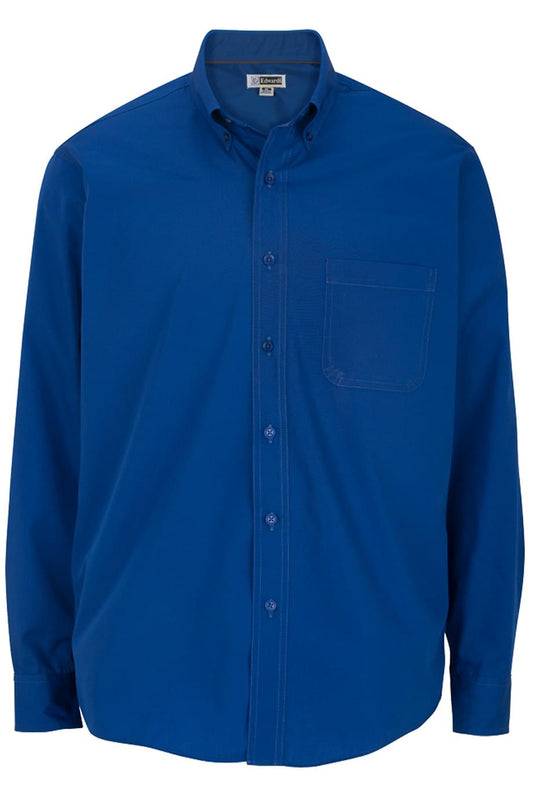 Lightweight Poplin Long Sleeve Mens Shirt - 1295