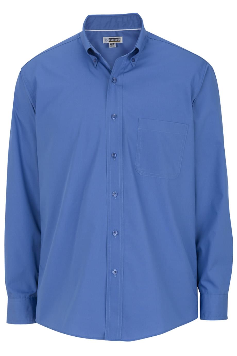 Lightweight Poplin Long Sleeve Mens Shirt