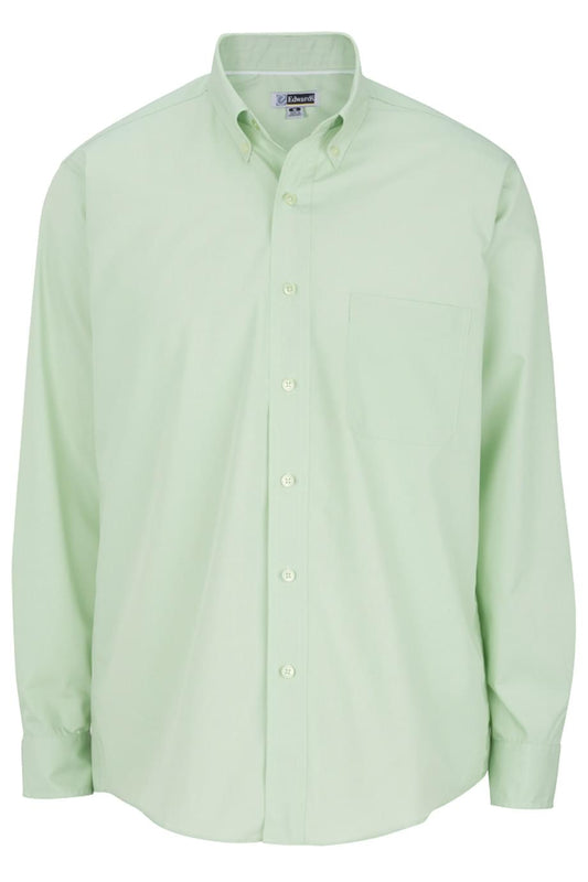 Lightweight Poplin Long Sleeve Mens Shirt - 1295
