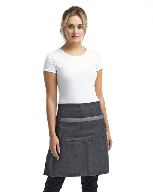 Artisan Collection by Reprime Domain Contrast Denim Waist Apron with Pocket - RP128