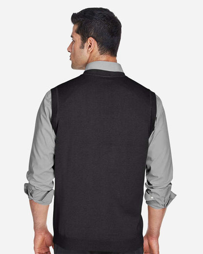 Devon & Jones Unisex V-Neck Sweater Vest - D477