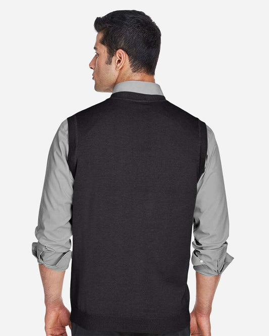 Devon & Jones Unisex V-Neck Sweater Vest - D477