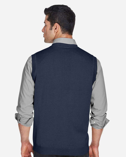 Devon & Jones Unisex V-Neck Sweater Vest - D477