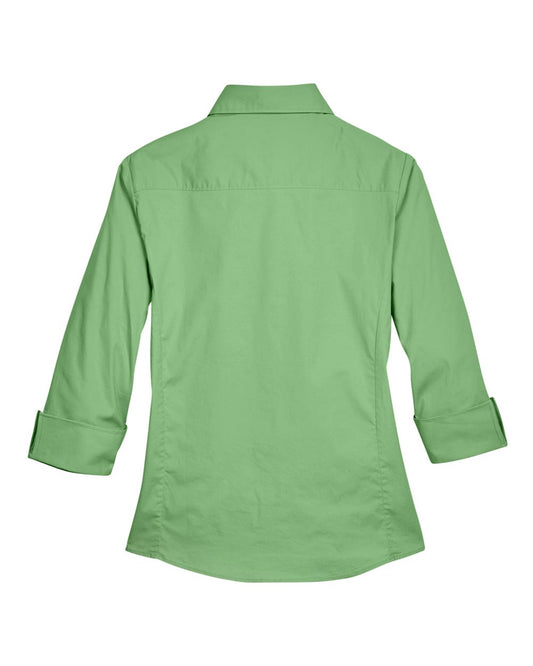 Devon & Jones Women's Perfect Fit™ Three-Quarter Sleeve Stretch Poplin Dress Shirt - DP625W