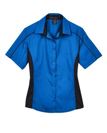 Women's Fuse Colorbloack Twill Short Sleeve Shirt