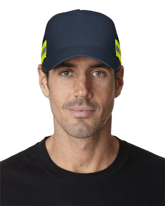 Adams Headwear Trucker Reflector High-Visibility Constructed Cap - TR102
