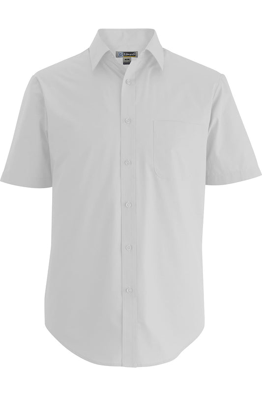 Mens Essential Broadcloth Shirt Short Sleeve - 1314PAC