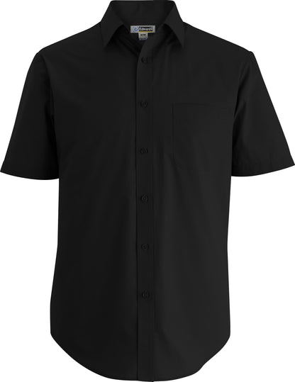 Essential Broadcloth Short Sleeve Mens Shirt - 1314