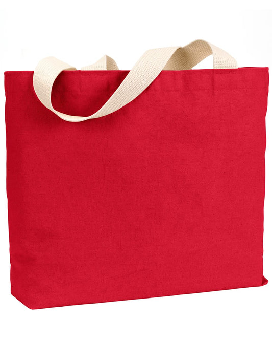 Bayside USA Made Cotton Canvas Jumbo Tote Bag - BS600