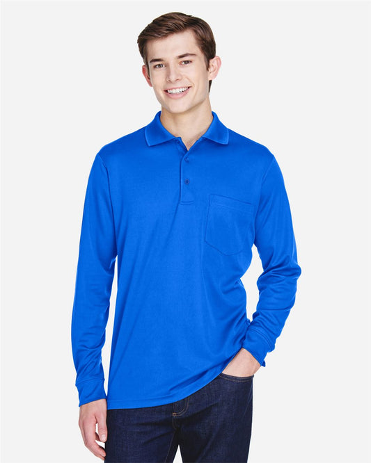 CORE365 Men's Pinnacle Performance Long Sleeve Piqué Polo with Pocket - 88192P