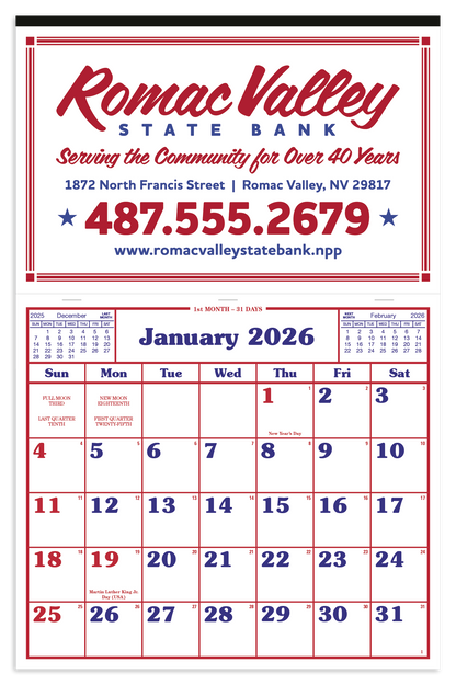 Skinner  Kennedy Apron Style Calendar-1319-E