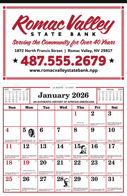 Skinner  Kennedy Apron Style Calendar-1319-E