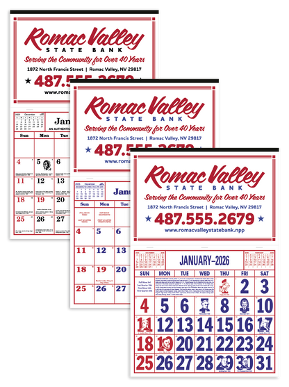Skinner  Kennedy Apron Style Calendar-1319-E