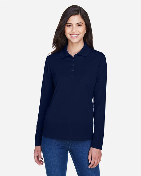 CORE365 Women's Pinnacle Performance Long Sleeve Piqué Polo - 78192