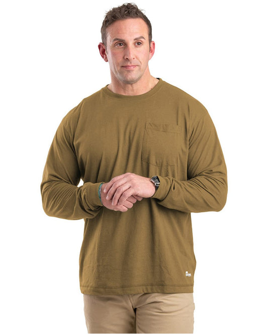 Berne Apparel Performance Long Sleeve Pocket T-Shirt - BSM39