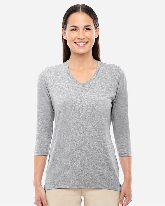 Devon & Jones Women's Perfect Fit™ Bracelet-Length V-Neck Top - DP184W