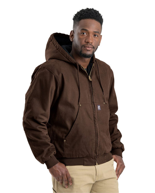 Berne Apparel Heartland Washed Cotton Duck Hooded Jacket - HJ375