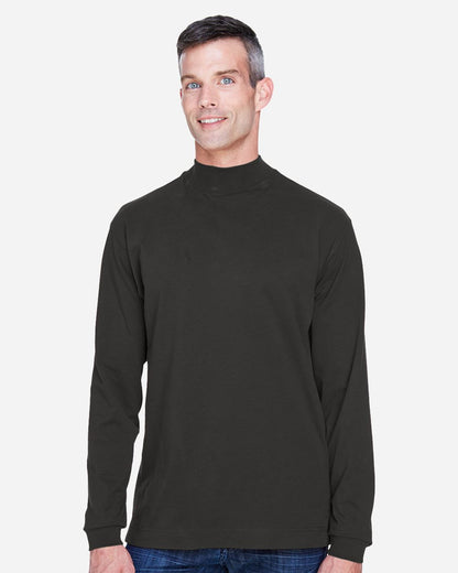 Devon & Jones Unisex Sueded Jersey Mock Neck T-Shirt - D420