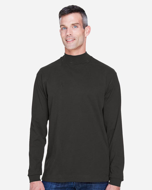 Devon & Jones Unisex Sueded Jersey Mock Neck T-Shirt - D420