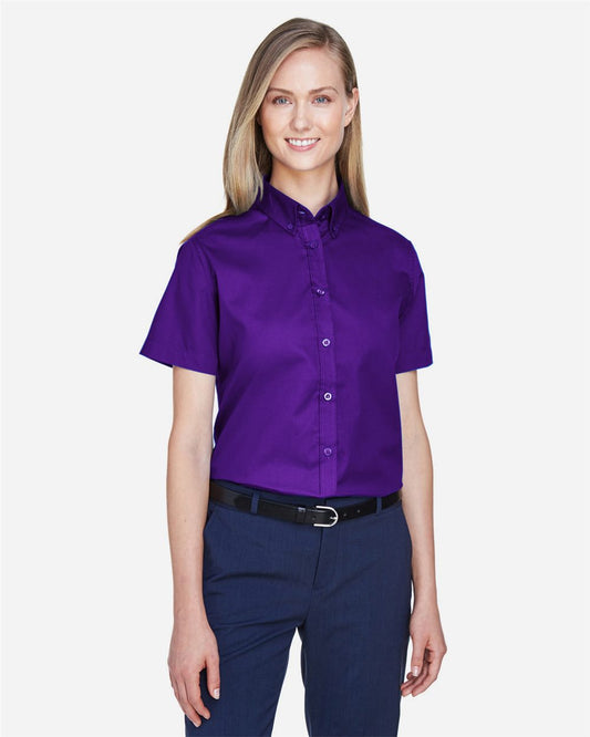 CORE365 Women's Optimum Short Sleeve Twill Shirt - 78194