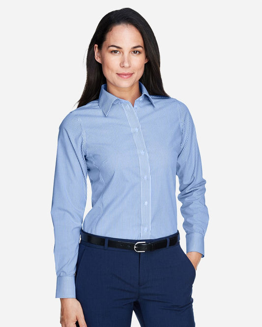 Devon & Jones Women's Crown Collection® Banker Stripe Woven Dress Shirt - D645W