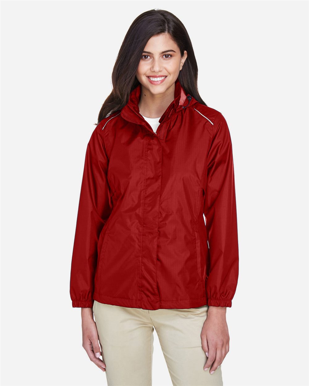 CORE365 Women's Climate Seam-Sealed Lightweight Variegated Ripstop Jacket - 78185