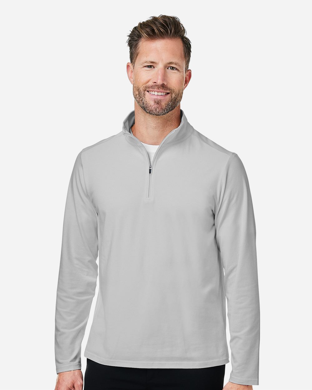 Devon & Jones Men's Raleigh Stretch Quarter-Zip Pullover - DG425