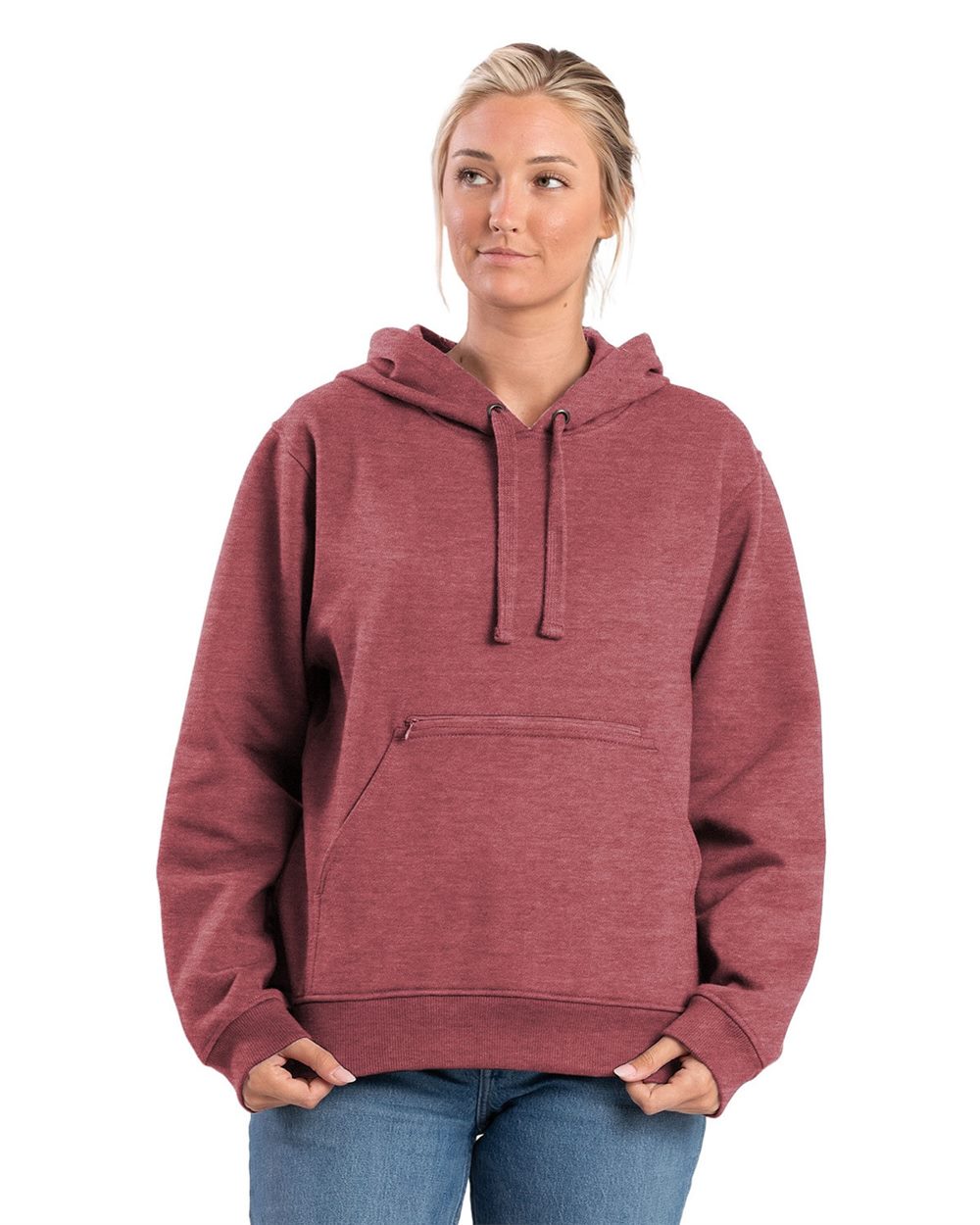 Berne Apparel Women's Heritage Zippered Pocket Hooded Sweatshirt - WSP418