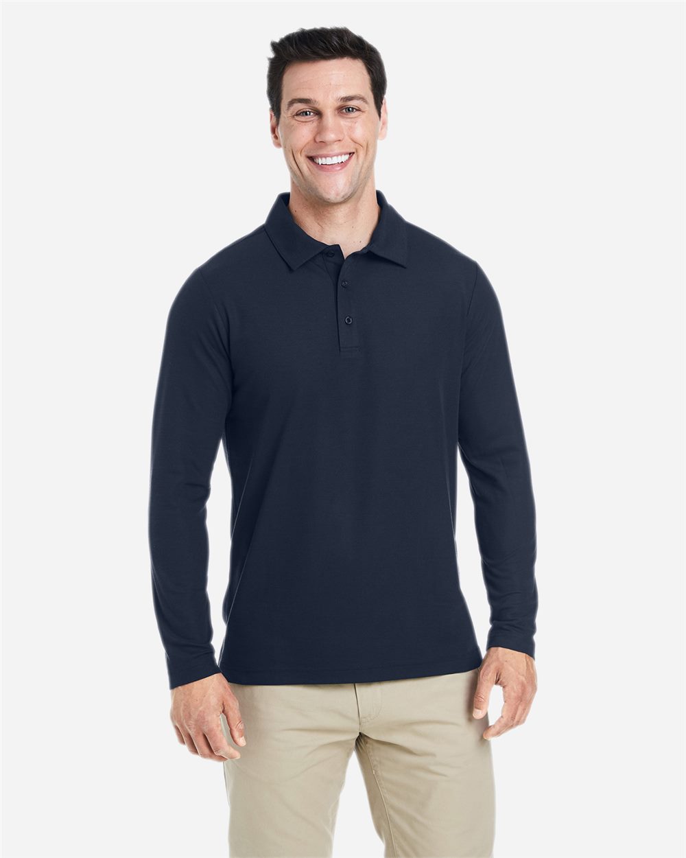 CORE365 Men's Fusion ChromaSoft™ Long Sleeve Pique Polo - CE112L