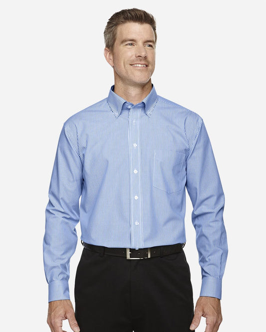 Devon & Jones Men's Crown Collection® Banker Stripe Woven Dress Shirt - D645
