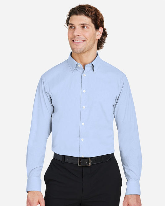 Devon & Jones Men's CrownLux Performance® Microstripe Dress Shirt - DG537