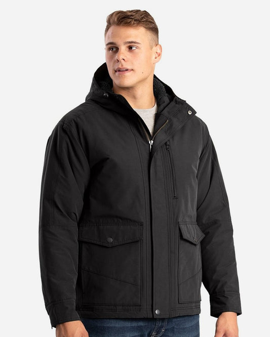 Berne Apparel Highland Quilt-Lined Micro-Duck Hooded Jacket - HJ67
