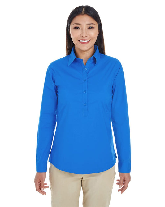 Devon & Jones Women's Perfect Fit™ Half-Placket Tunic Dress Shirt - DP610W