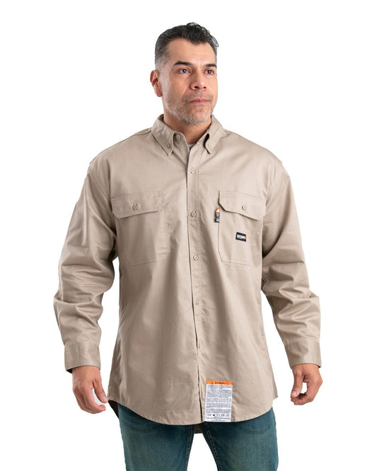 Berne Apparel Tall Flame-Resistant Button Down Work Shirt - FRSH10T