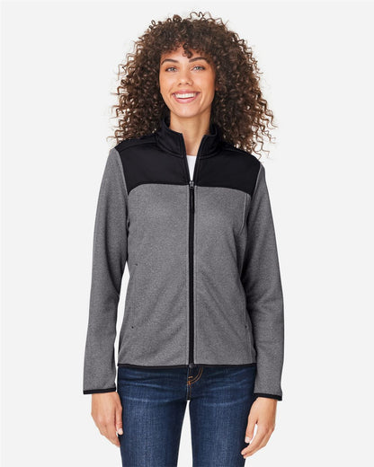 CORE365 Women's Venture Heathered Stripe Hybrid Jacket - CE74W