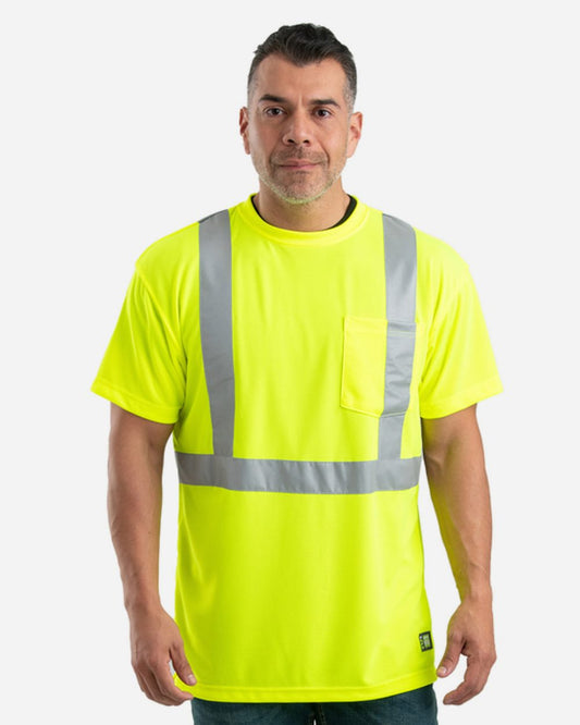 Berne Apparel Tall Hi-Vis Class 2 Performance Short Sleeve T-Shirt - HVK012T