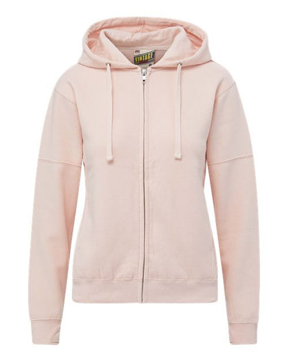 Women's Vintage Fleece Hooded Full-Zip Sweatshirt