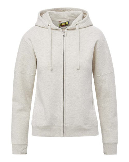Women's Vintage Fleece Hooded Full-Zip Sweatshirt